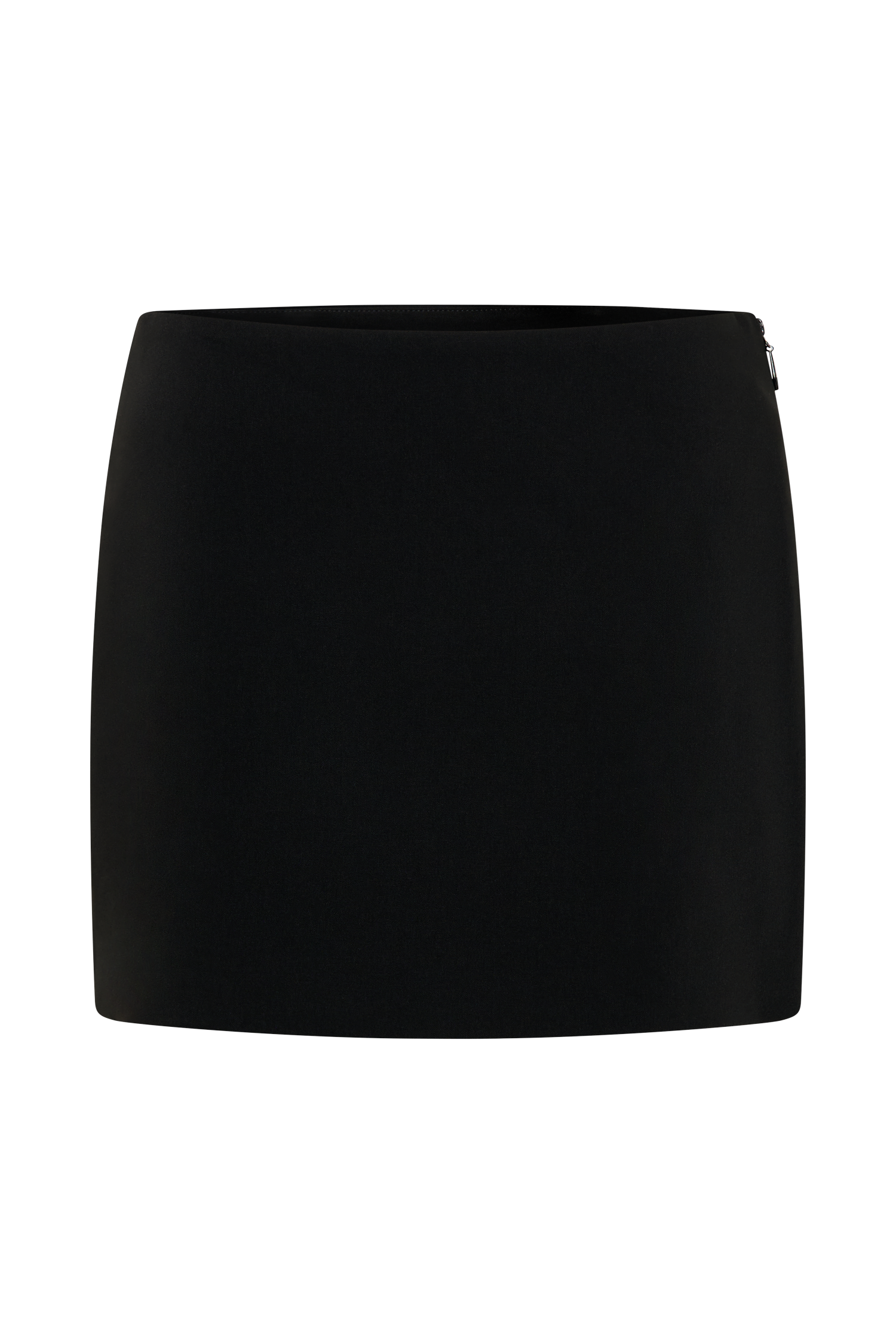 Aisha Suiting Mini Skirt - Black