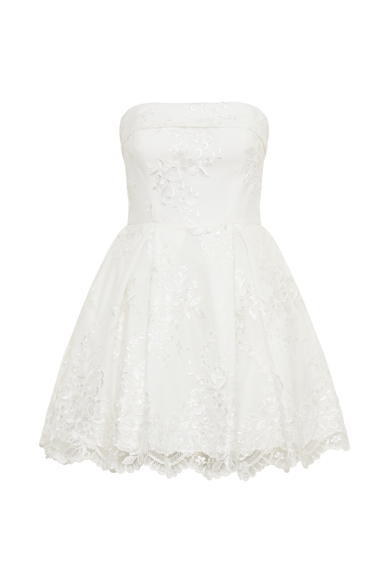 Eileen Lace Mini Dress - White