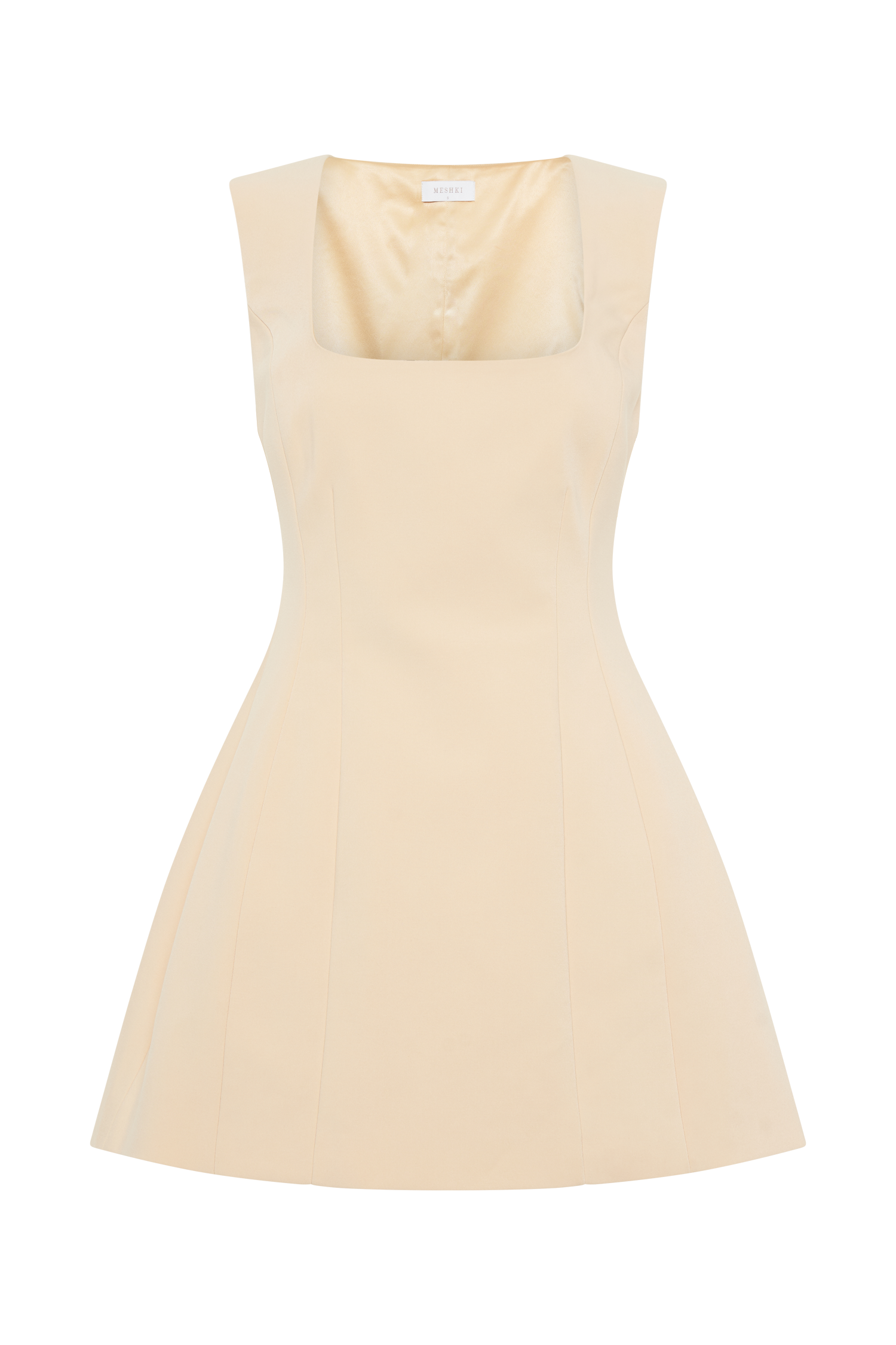 Lysandre Crepe Mini Dress - Peach