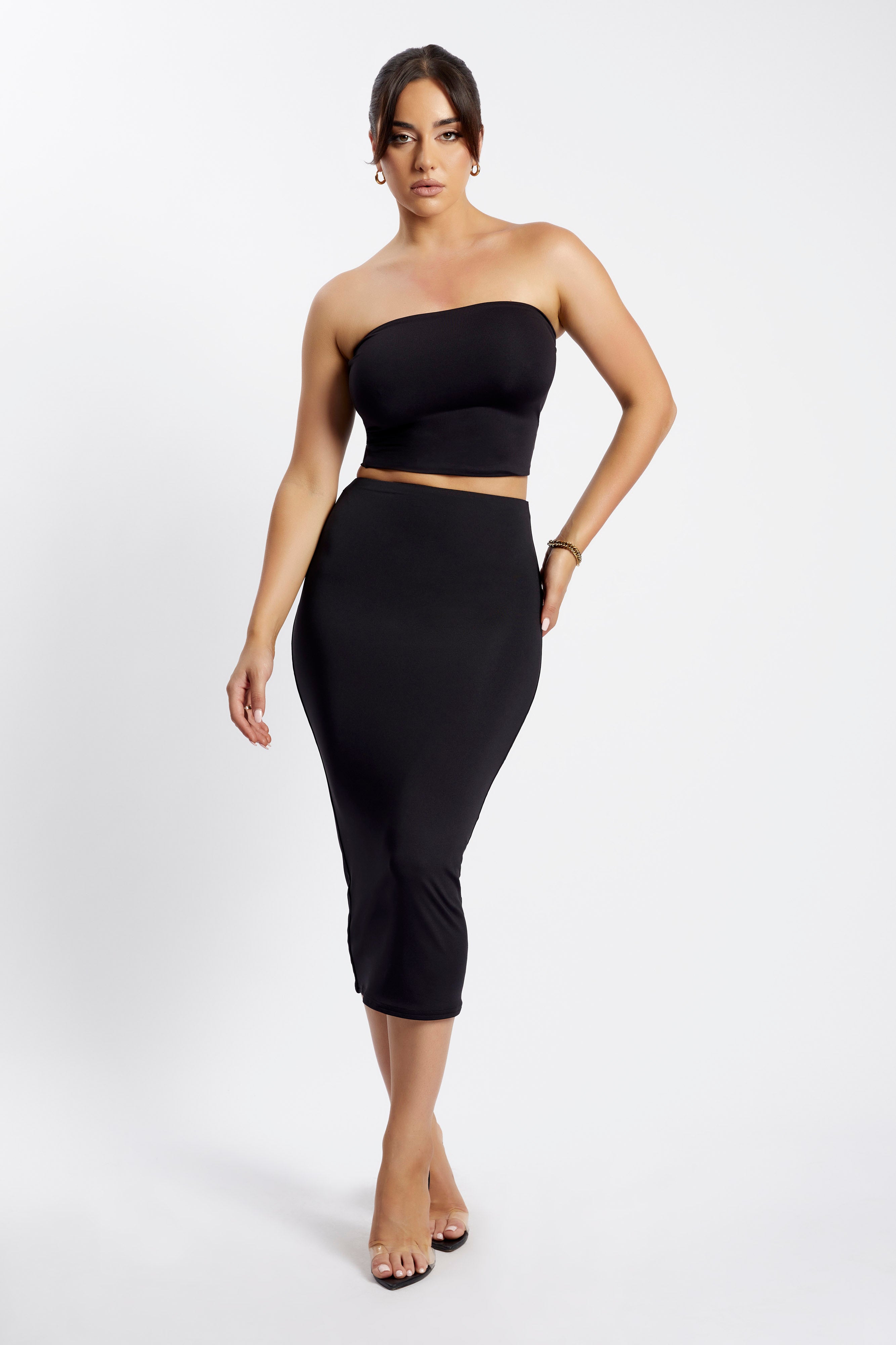 Charley Midi Skirt - Black