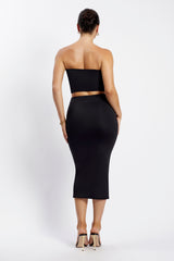 Charley Midi Skirt - Black